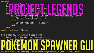 PROJECT LEGENDS ROBLOX | HACK/SCRIPT | PROJECT POKEMON SPAWNER GUI