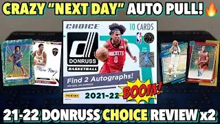 HUGE AUTO HIT! BOOM!🤯 | 2021-22 Panini Donruss Basketball Asia Choice Box Review x2
