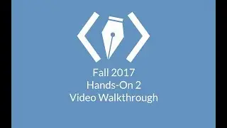 Hands-On 2 | WDD Fall 2017