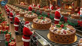 Inside the Christmas Cake Factory: The Hidden Process Behind Fruit Cakes (Full Process)
