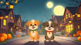 The Halloween Howl of Hailey and Hunter | Bedtime Story | Story for Kids | Story in English