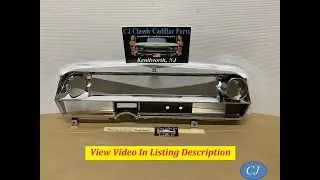 OEM 64 Cadillac CHROME DASH SPEEDOMETER INSTRUMENT CLUSTER BEZEL TRIM