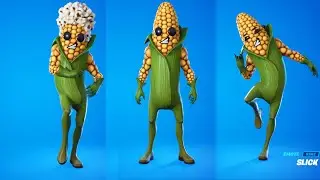 Cobb Skin Showcase with Popular emotes &  Dances | Corn Skin Fortnite