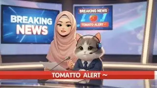 Tomato price 600rs by Meow |Funny News Urdu Pakistan #tomato #price #news #funny #ai #cartoon #cute 