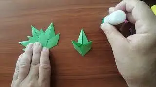 How to Make an Origami Green Oak Leaf | Easy Paper Folding Tutorial 🍃