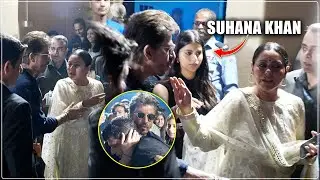 Shahrukh Khan with Family arrives at Dhirubhai Ambani International School