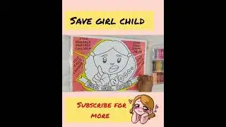 Save girl child drawing #shorts #shortsvideo