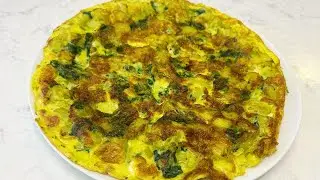 Easy Spinach & Potato Frittata