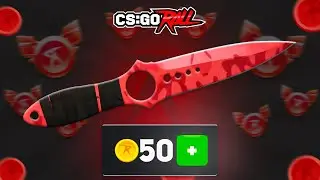 50 COINS TO A SKELETON KNIFE ON CSGOROLL!