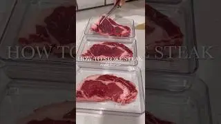 How to store steak in freezer #organization#asmr#freezer