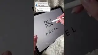 Designing Angel-Inspired Logos with Procreate & Apple Pencil #letterlogo #logodesign