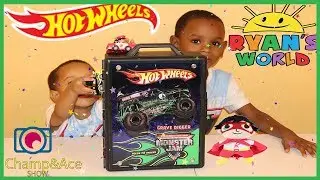 Champ Magic Wand Fun with Hot Wheels Color Changing Cars and Ryan&rsquo;s World Racer!