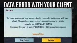 data error with your client pubg mobile - how to fix temporary account ban issue in pubg mobile !!