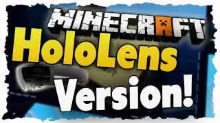 Minecraft in reallife with microsoft holo-lens!