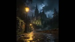 The City of Stone and Shadow 🌙 | Dark Fantasy Study Music | Rainy Night Ambience