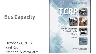 TCQSM: Bus Capacity