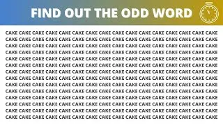 Only 1 in 10 Eagle Eyed People Can Spot The Odd Word In 10 Seconds!