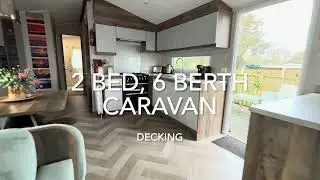32055AZ❄️ &ndash; Azure Seas, 2 bed, 6 berth caravan with decking