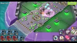 Boom Beach - Mega Crab Stage 1-9 and Raiding for 2nd Landing Craft Level 19 with Scorcher and Tank
