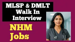 MLSP Walk in interview on 07/11/2025 | GNM| BSc Nursing| MLT| DMLT Jobs Online Coaching Classes