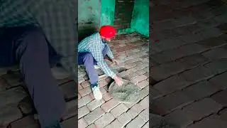 old brick tile floor work ##short #heavycivil #construction