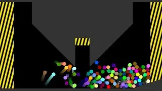 Shutter Crush Worm Marbles Survival Race in Algodoo