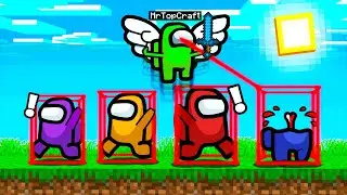 Trolling With HACKS in Minecraft Among Us!