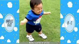 Funny Baby Hates Grass Videos 2017