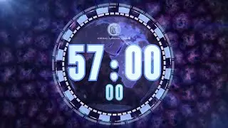 57 Minutes Countdown with audio and voice cues