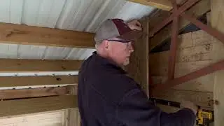 Stunning Stained Wood Accent Wall! Barn Build Series - Interior Transformation!