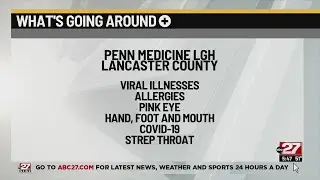 What's Going Around: COVID, flu, pink eye, strep throat