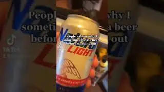 DRINKING BEER BEFORE YOUR WORKOUT?? #shorts #workout #beer