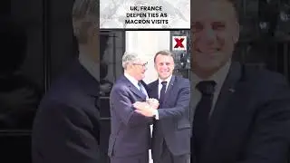 Emmanuel Macron Visits 10 Downing Street In London   Meets UK Leaders In Final Visit | #shorts