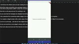 How to Create Connectivity Widget in Flutter?