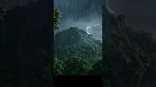 thunder moment on mountain in #Forest  #Thunder, Lightning & Heavy #Rain Ambience