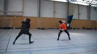 Matt Galas vs. Rory van Noort (AMEK) - longsword pool bout