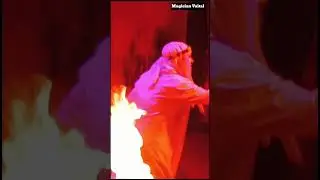 Eating fire magic trick // Magician Vaital // Jadugar Vaital