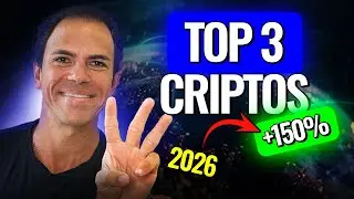 TOP 3 CRIPTOS para INVESTIR EM 2026!