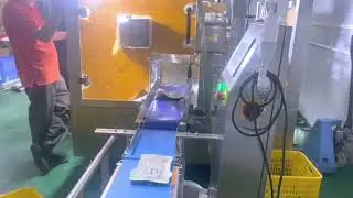 Fully automatic small sachet bags arranging feeding premade pouches filler sealer packing line