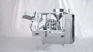 cosmetic tubes filling sealing boxing integrated packaging equipment automatic filler 牙膏軟管灌裝封尾裝盒聯動線