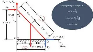 How to solve problems on ladder friction in Engineering mechanics