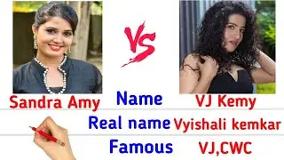 VJ Kemy 🆚 Sandra Amy #englishcomparision #biography #biggboss9 tamil fight love vijaytv promo prajan