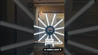 12 Arms LED Light🔥 #ledlight #ringlight #portablelight #makeuplight #shootlight