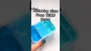 Reviewing SLIME FROM TEMU PART 1#asmr #spring slimes#springslimes #explore #slime #slimechallenge