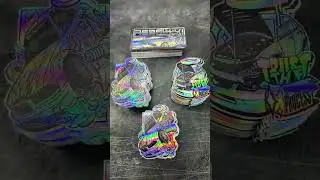 Pegatinas fabricadas en vinilo hologr&aacute;fico de alta calidad
