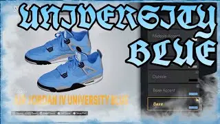 NBA 2K22 SHOE CREATOR -  Air Jordan 4 &ldquo;University Blue ❄️&ldquo;