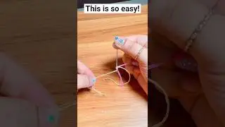 Needle threading Hack Changing Thread without Re threading the Needle  #shorts #lifehacks #fruity