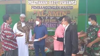 Peletakan Batu Pertama Pembangunan Masjid Al-Amin Merik