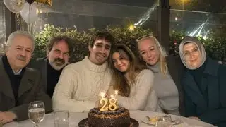 Afra Sara&ccedil;oğlu and Mert Ramazan Demir My dear family together 