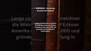 WIKINGER - Die ersten Entdecker Amerikas? #geschichte